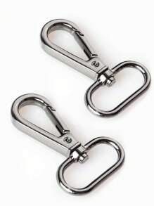 2 件铁拉链头简约登山扣 - 黑色 - 查看 3