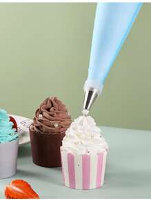 24pcs/set Stainless Steel Piping Nozzle, Silver Piping Tip, For Baking - Silver - View 6