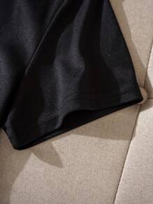 INAWLY 字母圖案T恤 - 黑色 - 查看 3