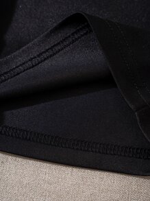 INAWLY 字母圖案T恤 - 黑色 - 查看 4