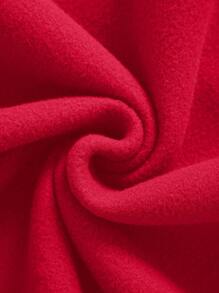 INAWLY 纯色保暖内衬卫衣，长袖上衣，毕业季、返校季、毕业季、教师节女款，返校季套头衫，秋季卫衣 - 紅色 - 查看 3