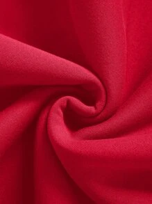 INAWLY 纯色保暖内衬卫衣，长袖上衣，毕业季、返校季、毕业季、教师节女款，返校季套头衫，秋季卫衣 - 紅色 - 查看 4