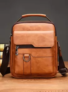 斜挎包 男士单肩包 复古真皮竖款手提 商务男士休闲真皮包1个装 () 复古油皮男士手提包斜挎包 可装手机充电线 水杯 适合出差日常工作通勤包或生日礼物包 送给朋友兄弟父亲 男士多功能斜挎包！ 男士单肩包 男士包 斜挎包 侧包 返校学生 学习用品 秋季邮差包 男士包 圆筒包 古着款 万圣节 圣诞节