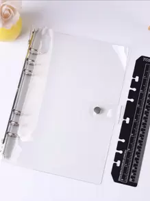 1pc Clear Loose-Leaf Cover, Simple Multi-Purpose Loose Leaf Notebook Binder For Office, Student Back To School,Back To School,School Supplies