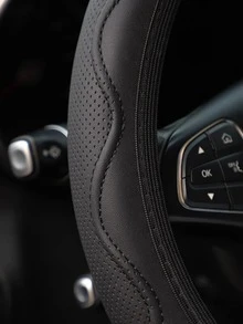 1個浮雕瓦楞方向盤 - 黑色 - 查看 8