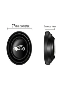 10入組汽車門緩沖墊,汽車防撞條,後視鏡杠橡膠條,加厚門緩沖墊 - 黑色 - 查看 3