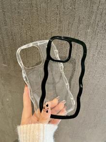 Apple 2in1 Transparent Black Shockproof Phone Case Compatible With Iphone 11, 12, 13, 14, 15, 7A16