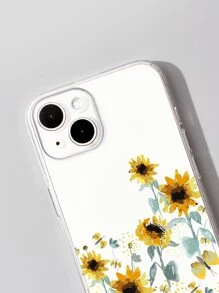 Justinah Kay Funda transparente para teléfono con patrón de girasol de artista, vacaciones, día de San Valentín - Multicolor - Ver 3