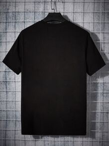 Manfinity NXTstreet Men Letter Graphic Colorblock Tee - Yellow - View 2