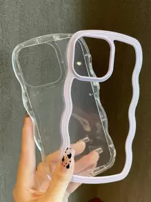 Apple 16 Pieces IPhone Wave Dual-Layer Shockproof Transparent Phone Case