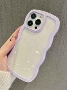 Apple 16 Pieces IPhone Wave Dual-Layer Shockproof Transparent Phone Case