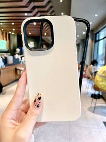 Einfarbige, sprühgestaltete Zweifarbige 3-in-1 stoßfeste Handyhülle kompatibel mit iPhone 11, 12, 13, 16