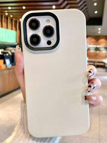 Einfarbige, sprühgestaltete Zweifarbige 3-in-1 stoßfeste Handyhülle kompatibel mit iPhone 11, 12, 13, 16