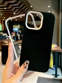 Apple Solid Color Sprayed Creative Contrast 3-In-1 Anti-Fall Phone Case Compatible With Iphone 11, 12, 13, 16