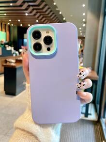 纯色喷漆撞色三合一防摔手机壳，适用于 11、12、13、11、16、17、17 Pro Max、13 Pro Max、16 Plus、16 Pro Max、16 Pro、14 Pro、15 Pro Max，时尚高端 - 紫色 - 查看 4