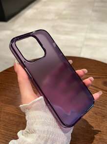 1 Pieza Estuche Rígido Y Suave De Doble Capa Con Acabado Mate En Color Morado, Resistente A Los Golpes - Morado - Ver 1