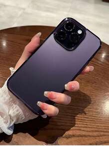 1 Pieza Estuche Rígido Y Suave De Doble Capa Con Acabado Mate En Color Morado, Resistente A Los Golpes - Morado - Ver 3