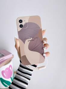 字母圖案手機殼附帶繩子 - 彩色 - 查看 2