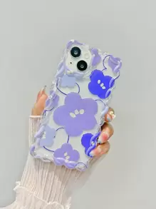 Flower Phone Case Braided Cord Colorful Painted Cute Design Protective Phone Case Compatible With IPhone 10, New Candy Painted Shockproof Creative Phone Cover Compatible With IPhone 14 - Multicolor - View 3