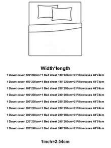 4 cái/bộ Bộ Vỏ Chăn Ga Gối Họa Tiết Trái Tim (1 Vỏ Chăn & 1 Tấm Phẳng & 2 Vỏ Gối), Bộ Chăn Ga Gối Vải Hiện Đại Cho Tất Cả Các Mùa - Cà phê nâu - Xem 5