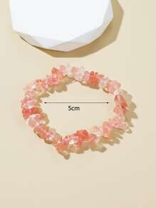 1入組波西米亞天然水晶串珠手鏈適合女士日常裝飾 - 彩色 - 查看 3