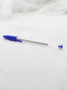 3pcs Clear Ballpoint Pen, Simple Portable Writing Pen For Adult, Office, Student - Blue - View 7