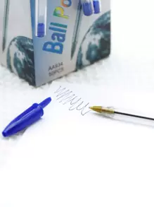 3pcs Clear Ballpoint Pen, Simple Portable Writing Pen For Adult, Office, Student - Blue - View 8