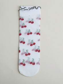 đôi tất nữ họa tiết hoa anh đào thoáng khí thời trang cho cuộc sống hàng ngày - Nhiều màu - Xem 2