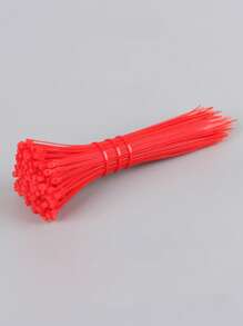 100pcs Plain Disposable Tie - Red - View 1