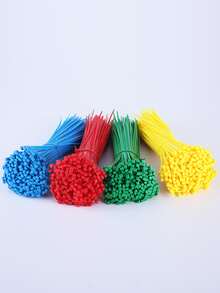 100pcs Plain Disposable Tie - Red - View 3