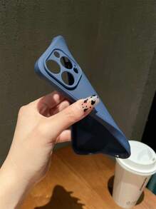 Plain Color Creative Anti-Drop Phone Case For 16, 12, 13, 14, 15, 11, 13 Pro Max, 16 Plus Waterproof Shockproof Scratch Resistant - Dusty Blue - View 2