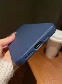 Plain Color Creative Anti-Drop Phone Case For 16, 12, 13, 14, 15, 11, 13 Pro Max, 16 Plus Waterproof Shockproof Scratch Resistant - Dusty Blue - View 3