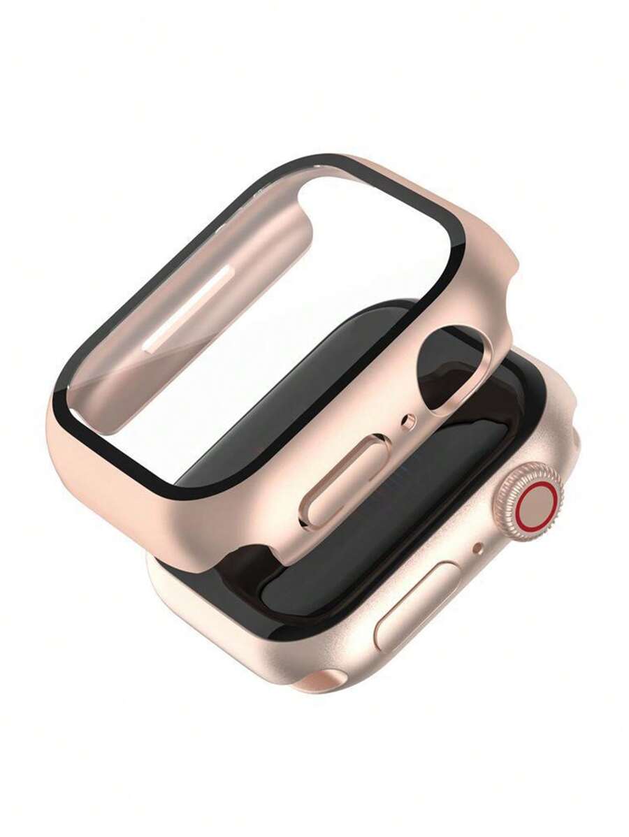 1入組二合一屏幕保護膜和保護殼適用於Apple Watch - 玫瑰金 - 查看 1