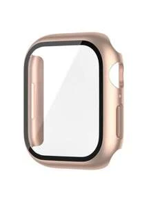 1入組二合一屏幕保護膜和保護殼適用於Apple Watch - 玫瑰金 - 查看 2
