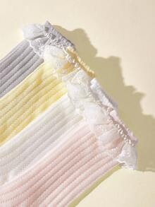 4雙嬰兒鏤空防蚊襪適合夏天 - 彩色 - 查看 2