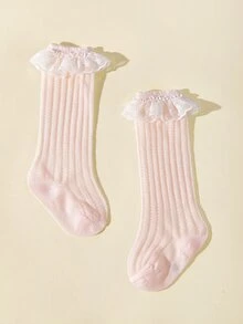 4雙嬰兒鏤空防蚊襪適合夏天 - 彩色 - 查看 4