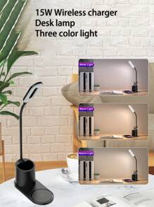 15W Multi-Function Wireless Charger With Pen Holder