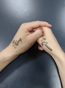 10pcs Flower Pattern Temporary Tattoo Sticker Bf06