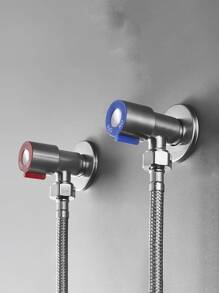 2pcs Stainless steel Angle Valve - Silver - View 1