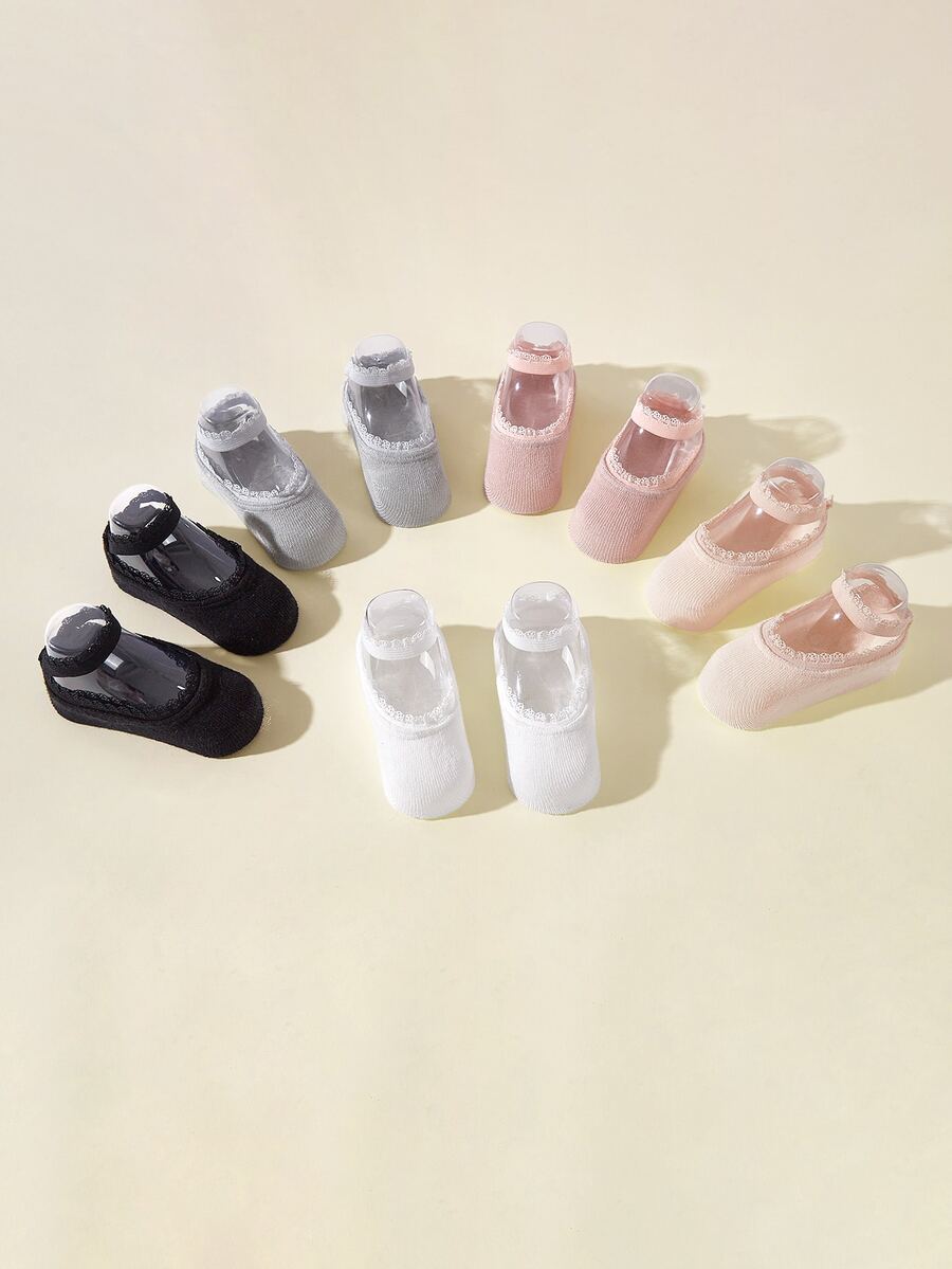 5pairs Baby Invisible Socks For Summer