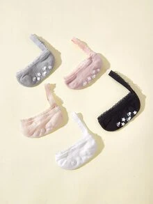 5pairs Baby Invisible Socks For Summer