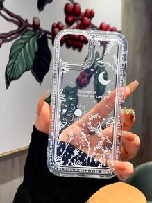 Floral Pattern Clear Phone Case Compatible With iPhone 15/15Pro/15Plus/15Promax - Multicolor - View 2