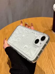 Floral Pattern Clear Phone Case Compatible With iPhone 15/15Pro/15Plus/15Promax - Multicolor - View 4