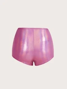 SHEIN ICON Zip Fly Shorts - Pink - View 5