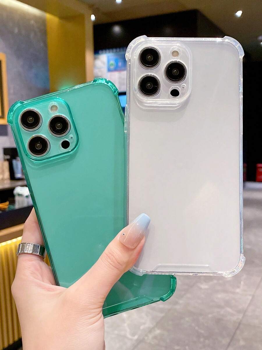 2 chiếc Vỏ điện thoại trong suốt chống rơi - Nhiều màu - Xem 1