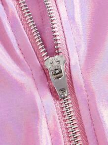 SHEIN ICON Zip Fly Shorts - Pink - View 9