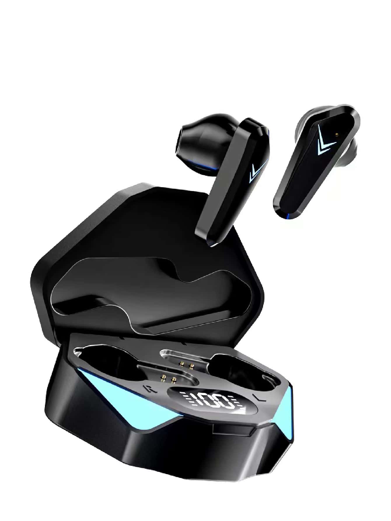 通话防噪低延迟运动无线耳机 - 黑色 - 查看 1