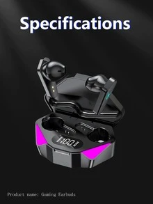 通话防噪低延迟运动无线耳机 - 黑色 - 查看 2