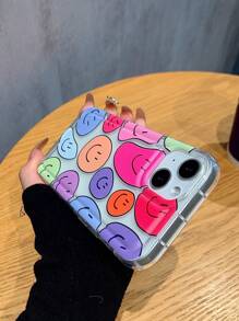 微笑圖案手機殼,適用於iphone 15/15pro/15plus/15promax - 彩色 - 查看 3
