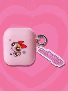 The Powerpuff Girls | ROMWE 卡通圖案耳機殼 - 粉色 - 查看 1